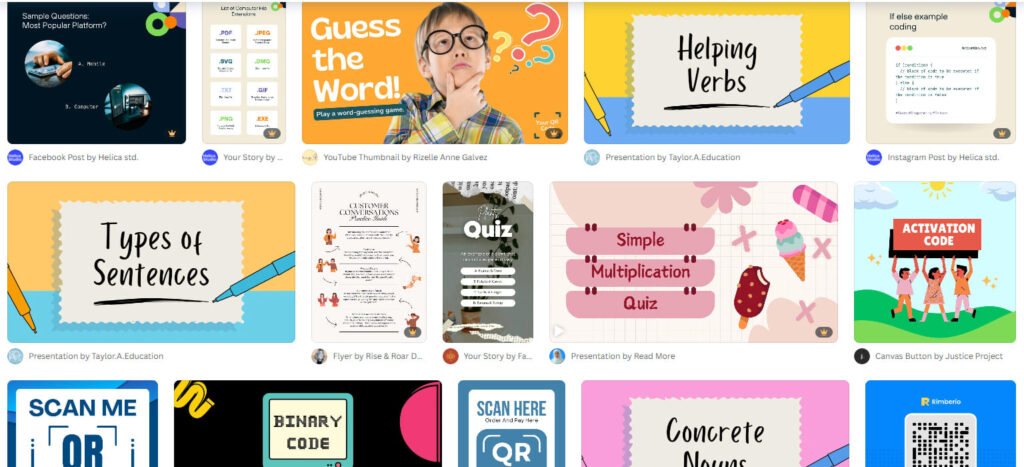Canva Coding & Spreadsheet Tools