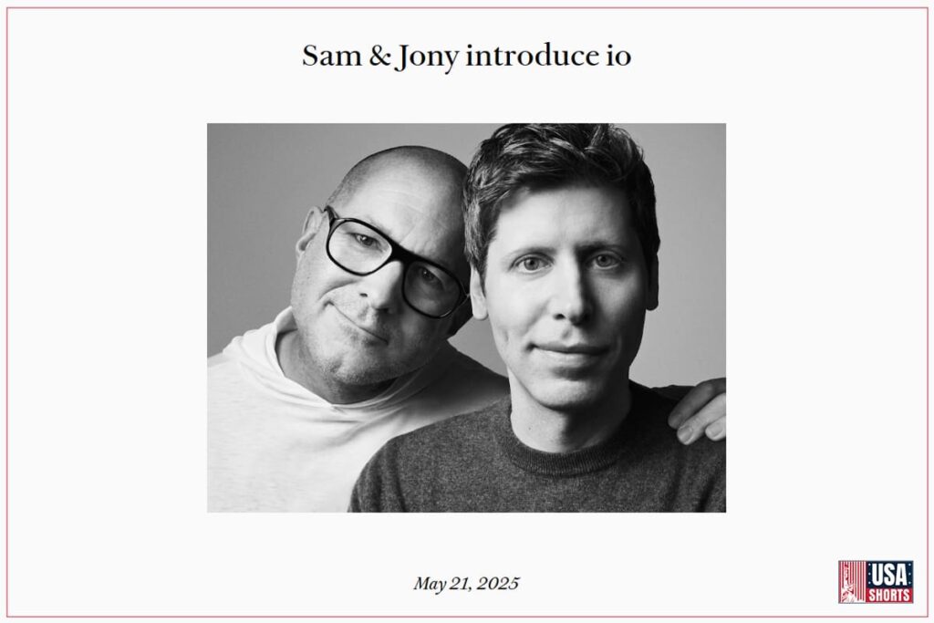 Sam & Jony’s io: Launch AI Companion at I/O 2025