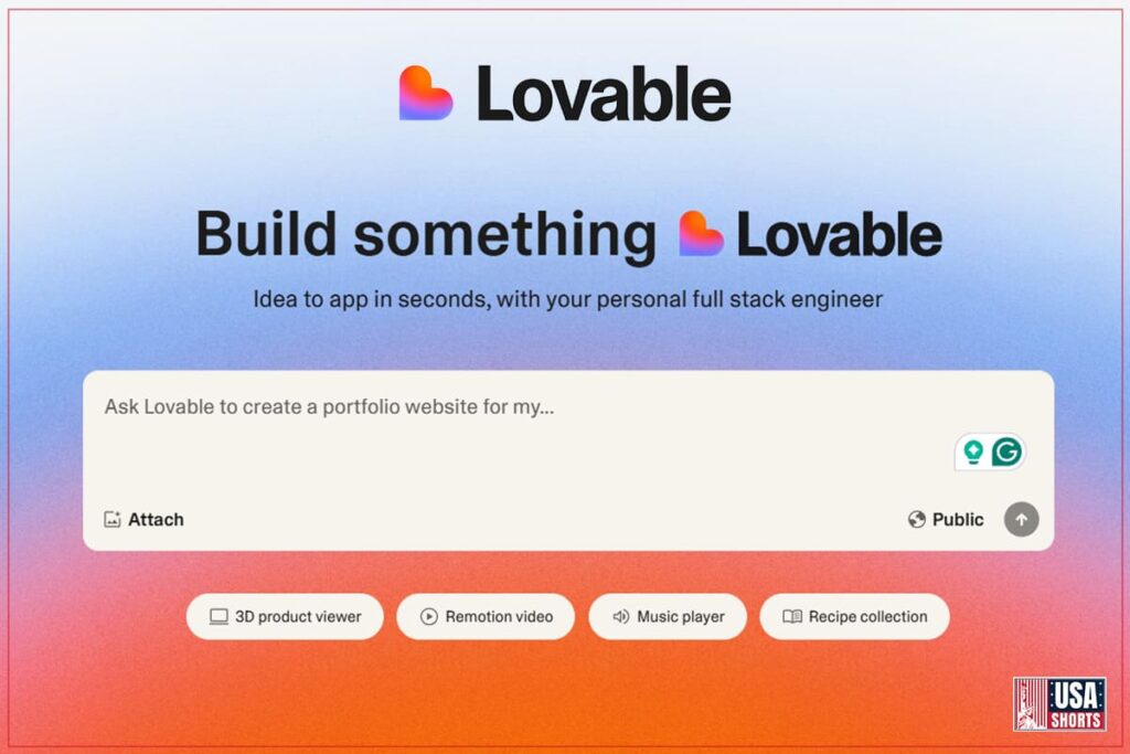 Lovable AI – Build a healthy recipe app